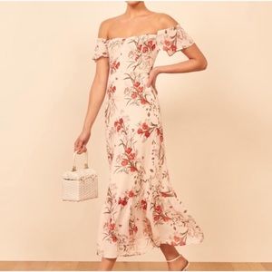 NEW Reformation Butterfly Floral Midi Dress